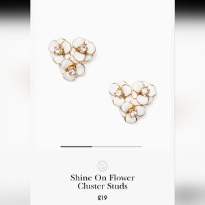 🌼Kate Spade Shine On Gold Plated Flower Cluster Studs/ Earrings